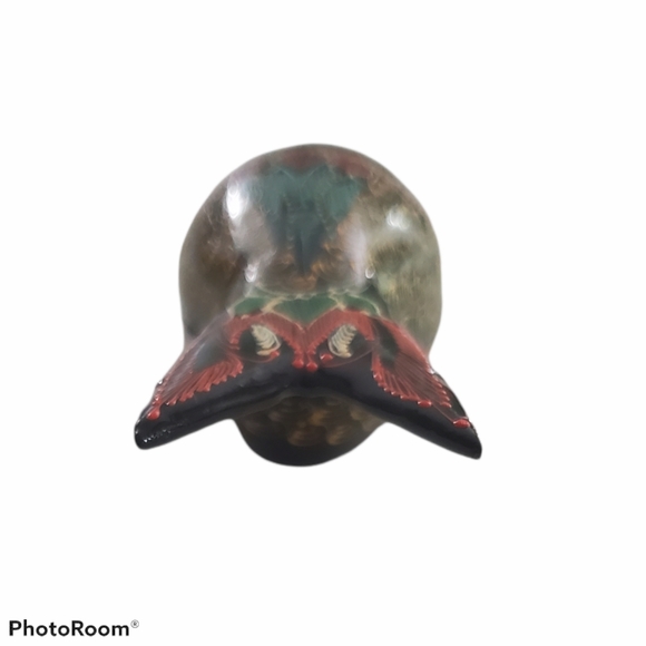 Vintage Hand Painted Wood Carved Fish Trinket Dish - Picture 5 of 13